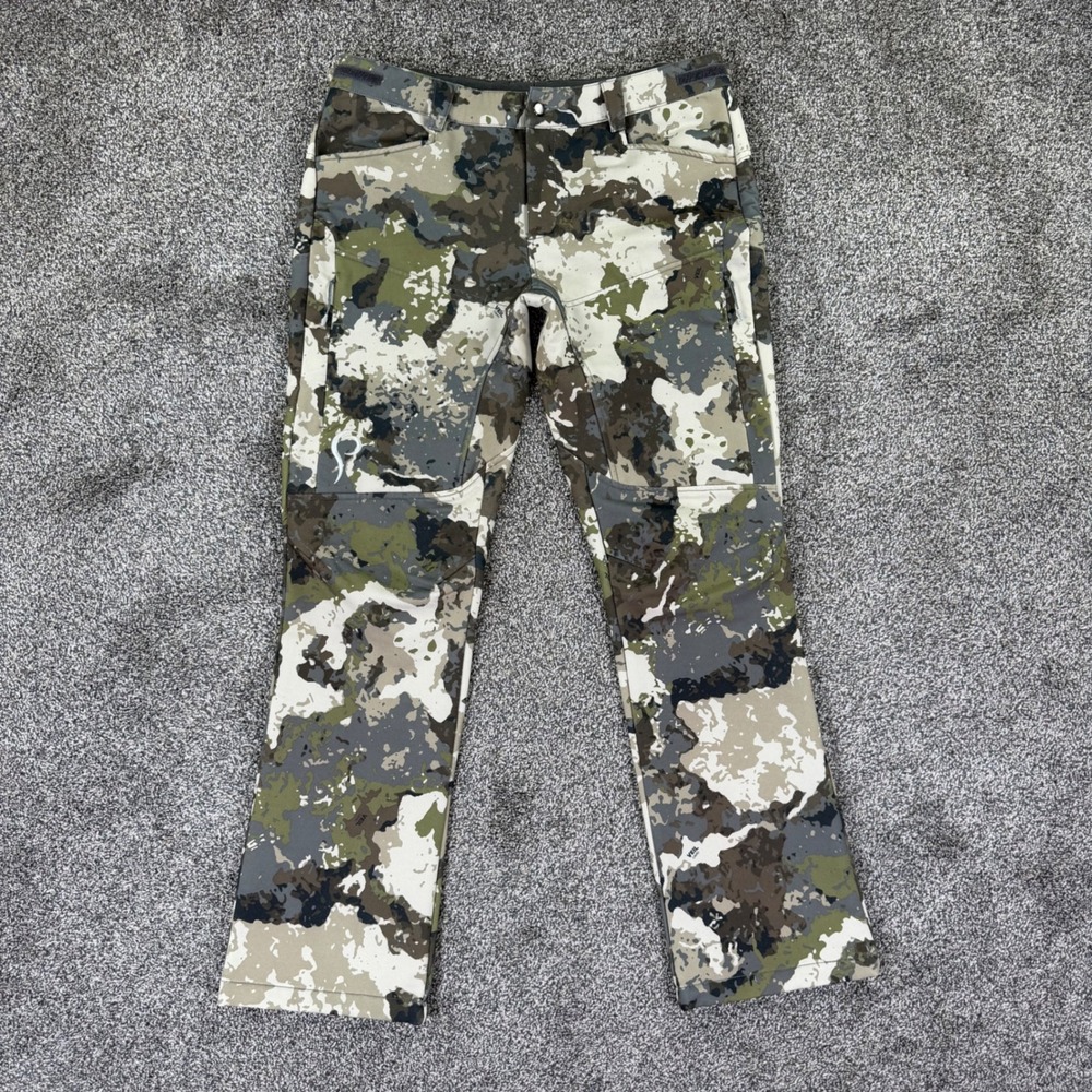 Prois Veil Camo Fleece Lined Hunting Pants Womens Large 10-12 Stretch Hike Fish